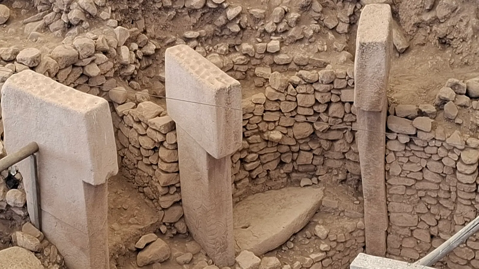 Close-up of a carved pillar, Göbeklitepe, Turkey